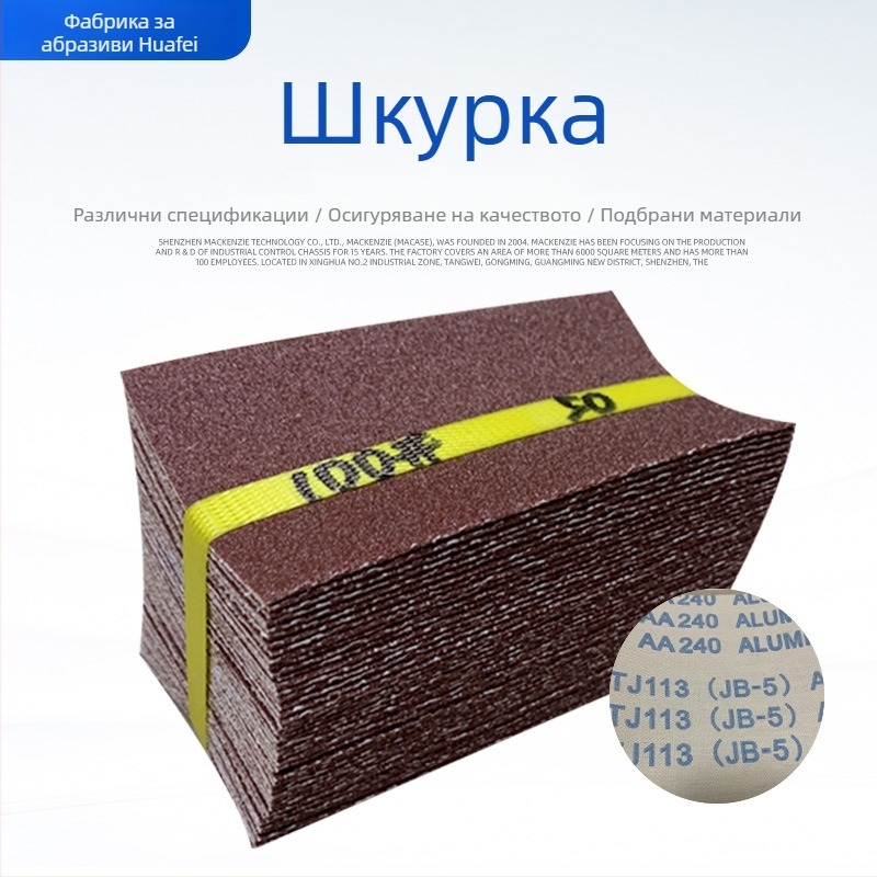 Гъбено колело за дървообработване, диаметър 100 мм, с мека платнена основа, шлайф лента 150×315 мм, абразив алуминиев оксид, въздушен барабан за шлайфане, 315 лента