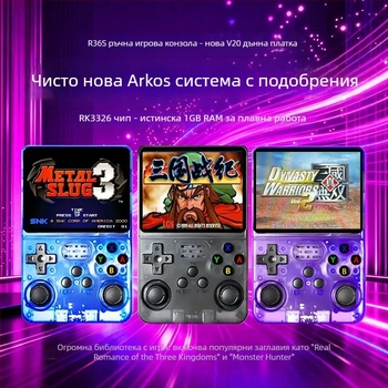 R36S преносима игрова конзола с материнска платка V20, PSP емулатор, носталгичен ретро дизайн, 64GB