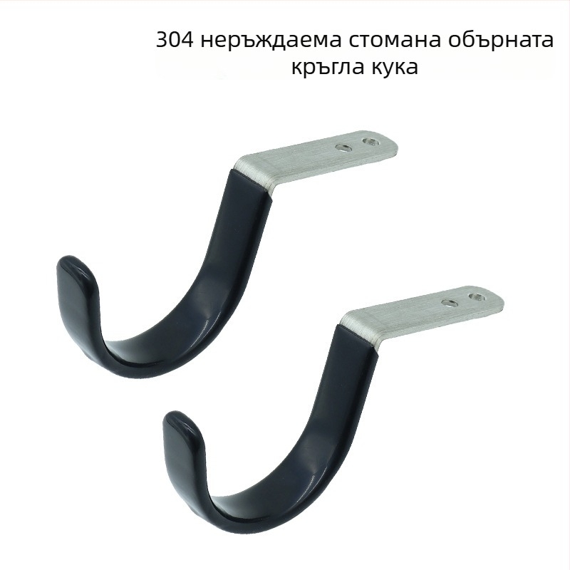 Кръгъл закачалка от 304 неръждаема стомана за кабели и тръби – държач за съхранение в баня и шкаф