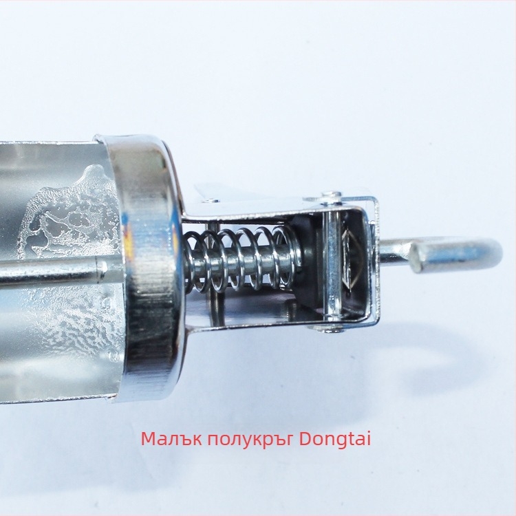 Жълт полукръгъл пистолет за уплътнител за стъкло, удебелен накрайник за екструдиране и пръскане