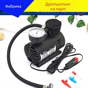 Преносим компресор за гуми за автомобили, мини инфлаатор, 12V, цифров дисплей