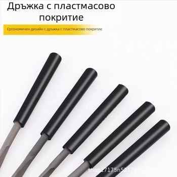 Комплект различни файлове за дървообработване: плоски файлове, триъгълни файлове, висока твърдост малки файлове и инструменти за шлайфане