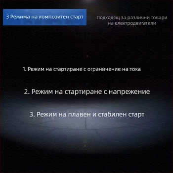 Ключ за плавен старт за мощни инструменти, съвместим с ъглошлайфи 180/230 мм и машини за канали
