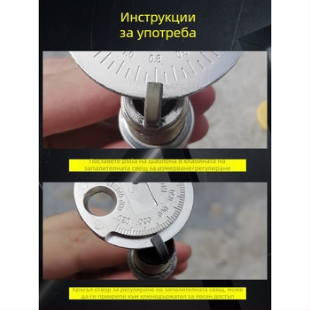 Инструмент за регулиране на зазора на свещи за автомобили и мотоциклети, монетен калибратор 0,6–2,4 мм