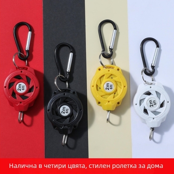 2 м преносима малка стоманена измервателна лента
