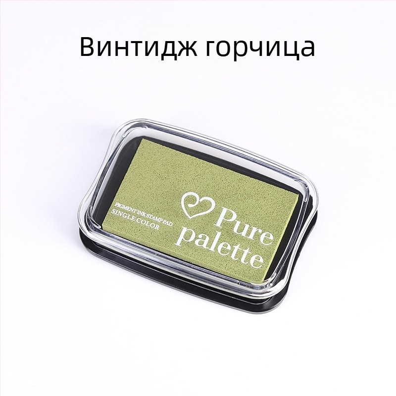 Винтидж цветни печатни тампони, набор от седем цвята, устойчиви на избледняване, творчески тампон за печат