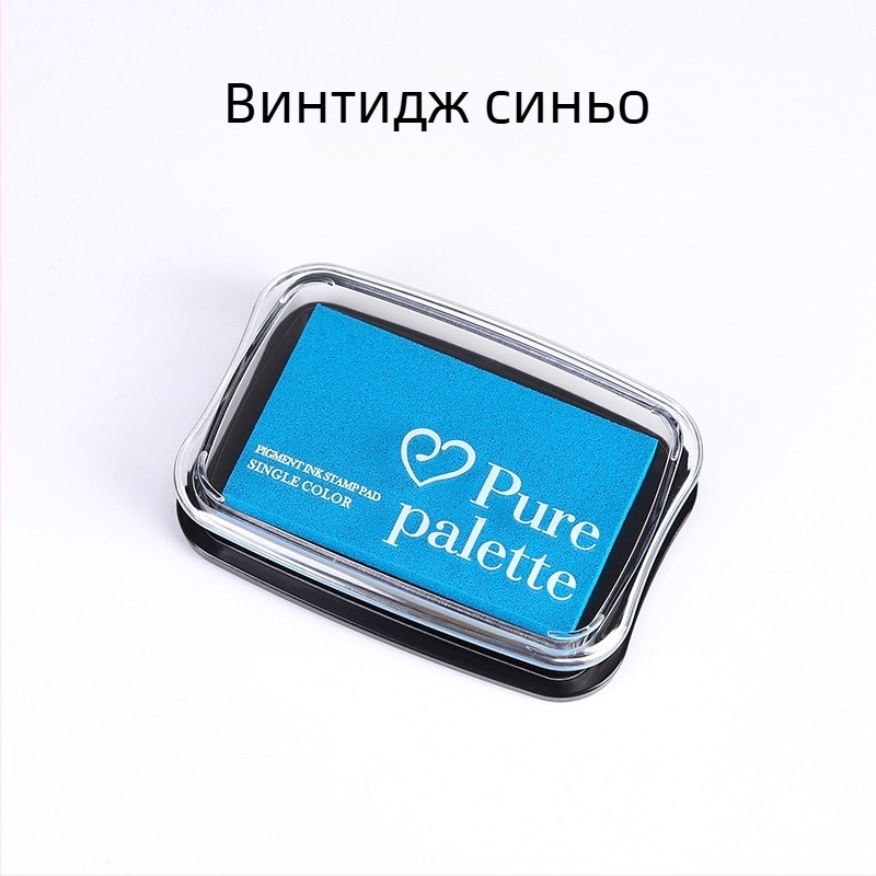 Винтидж цветни печатни тампони, набор от седем цвята, устойчиви на избледняване, творчески тампон за печат