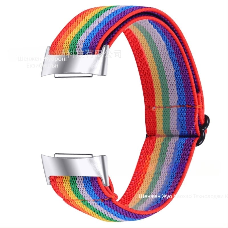 Еластична принтована регулируема каишка за Fitbit Charge6/Charge5