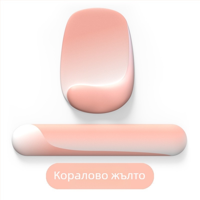 Градиентна подложка за мишка с опора за китката, неплъзгаща се повърхност, паметна пяна, офисна подложка за китка, за жени