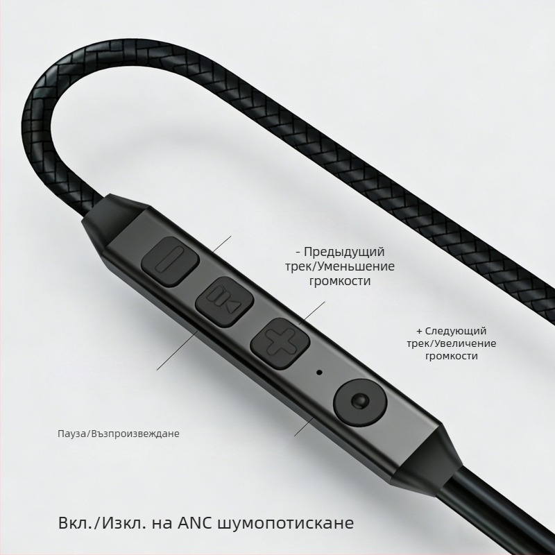 ACN Type-C проводни шумопотискащи слушалки за ушния канал, за мобилни игри и стрийминг