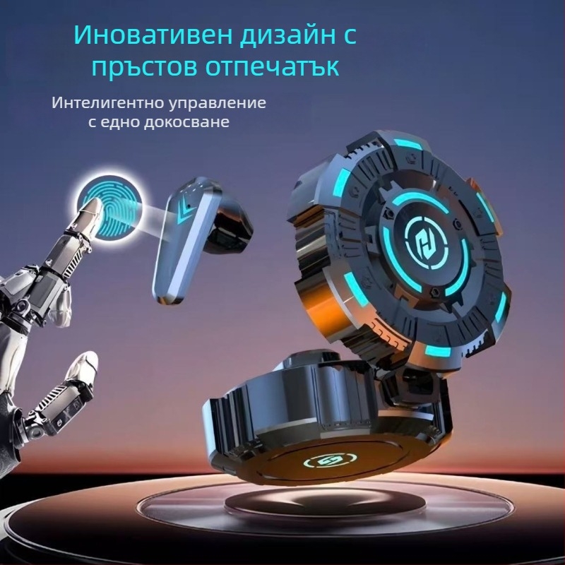 Безжични Pro18 гейминг Bluetooth слушалки с ниска латентност, шумопотискане и стилен дизайн
