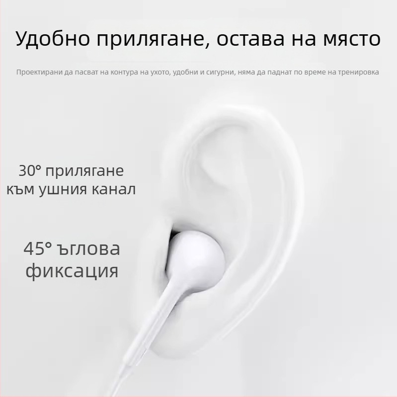Кабелни ушни слушалки с Type-C цифров чип и микрофон за Huawei/Honor X5 – караоке запис