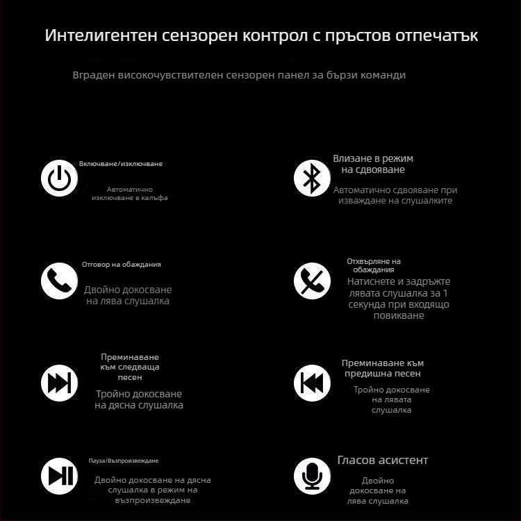 Bluetooth спортни безжични слушалки с активно шумопотискане и висококачествен звук.