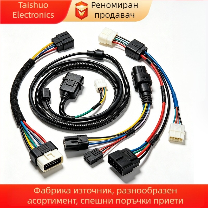 Персонализирана кабелна сборка за терминално свързване с мъжки и женски конектори за приложения с нова енергия