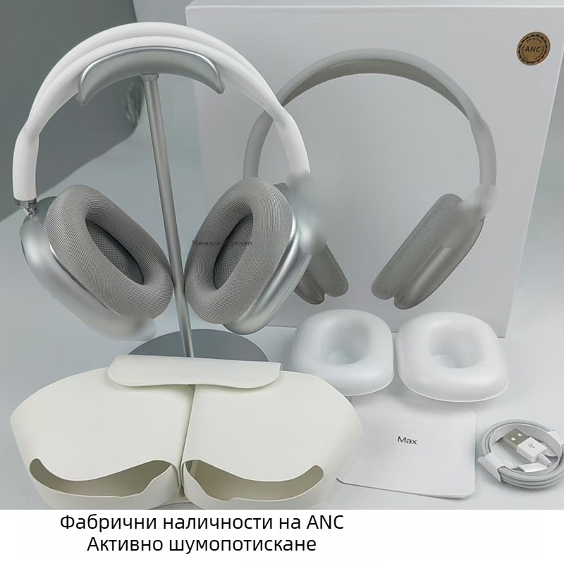 Слушалки над ухото P9A+ ANC Bluetooth с магнитни чашки за уши, безжични, дълъг живот на батерията