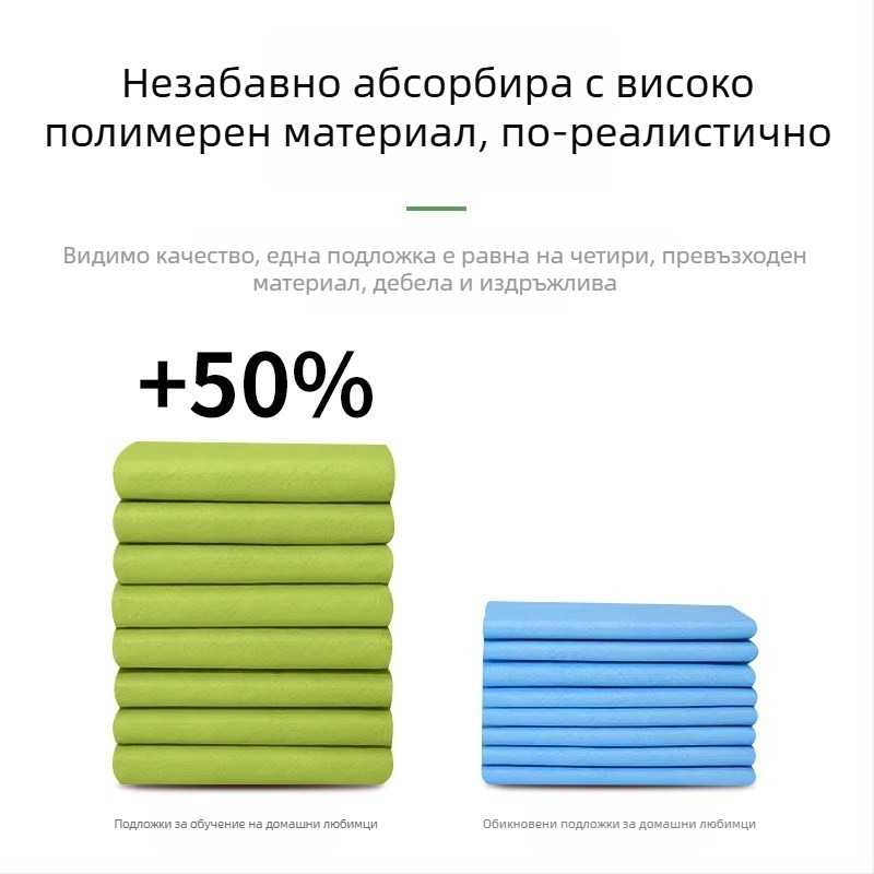 Подложка за урина за кучета, дебела абсорбираща еднократна подложка за тренировка, принтована, водоустойчива