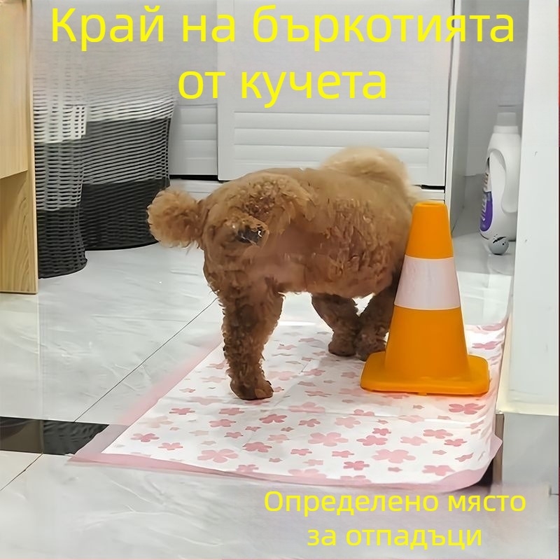 Кучешка тоалетна от неръждаема стомана за фиксирано уриниране и дефекация, универсална за тренировка на хигиена
