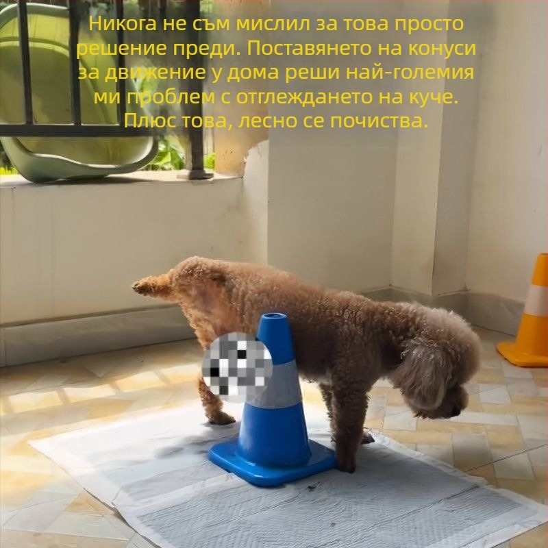 Кучешка тоалетна от неръждаема стомана за фиксирано уриниране и дефекация, универсална за тренировка на хигиена