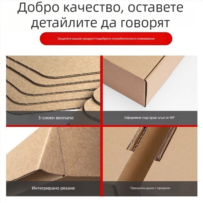 Кутия за електроника с три слоя, персонализиран печат на лого, подходяща за различни размери