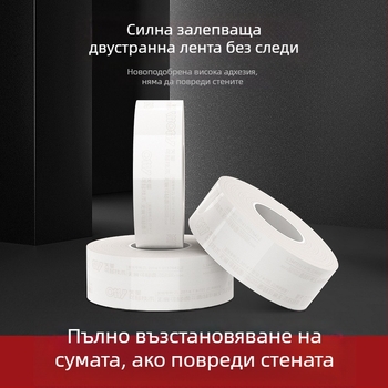 Премахваща се без остатък двустранна лента с акрилна пяна, силно залепване, за стени, размери 3 мм x 3 м / 5 м, без следи