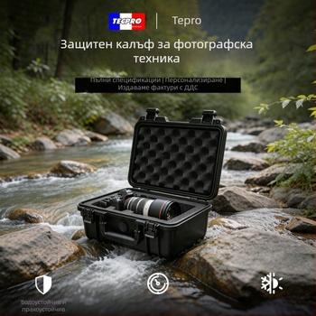 Подсилена кутия за инструменти с три защити, голям капацитет за фотооборудване, часовници и цифрови устройства