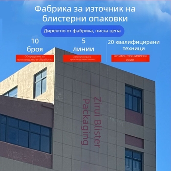 Персонализирана сгъваема PET блистер карта за опаковка, прозрачен дизайн, Zirui