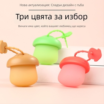 LED светеща кучешка табелка във форма на гъбка за нощни разходки, висулка за каишка
