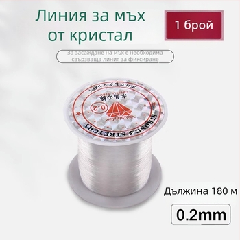 Аквариумна нишка за закрепване на мъх към потъващо дърво — ултра тънка прозрачна нейлонова линия за акваскейпинг