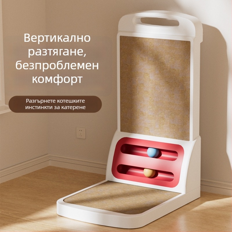 Демонтираща се котешка драскаща дъска с L‑образна форма, износоустойчива и без разпадане на влакна, подсилена и удебелена играчка за котки