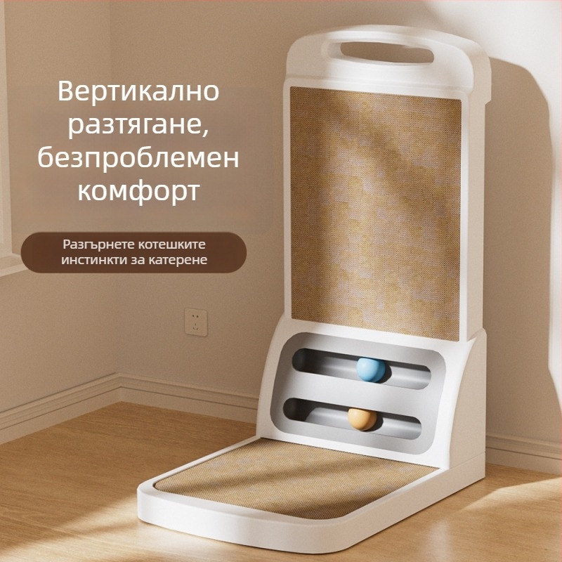 Демонтираща се котешка драскаща дъска с L‑образна форма, износоустойчива и без разпадане на влакна, подсилена и удебелена играчка за котки