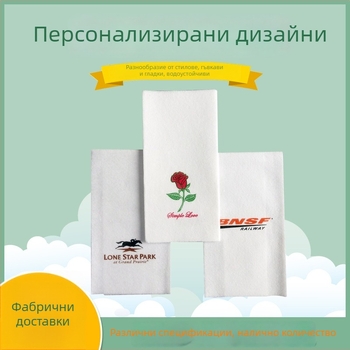 Печатани без прах хартиени салфетки, квадратни салфетки без прах