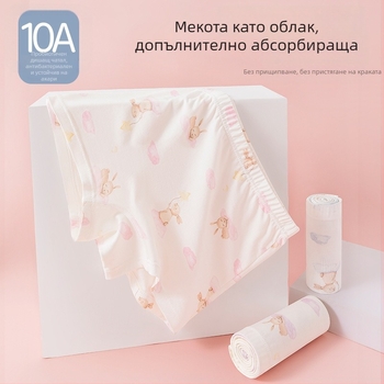 Бельо от модал за момичета, боксерки със средна талия и панделка, за деца 3–8 г