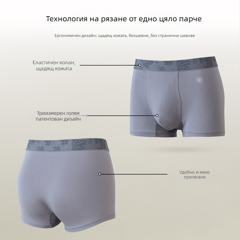 Мъжки Lyocell боксерки, висококачествени, дишащи, летен тънък модел, голям размер