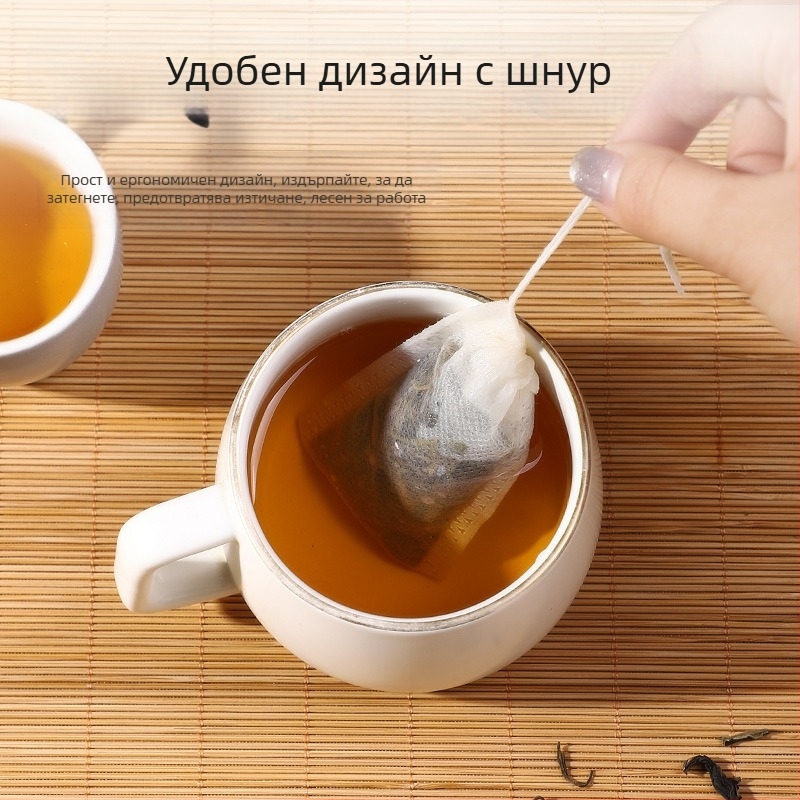 Чаени торбички от нетъкан плат, торбички за подправки и марината, еднократно използваеми торбички за билкови лекарства и за супи, високотемпературен филтър за варене на чай