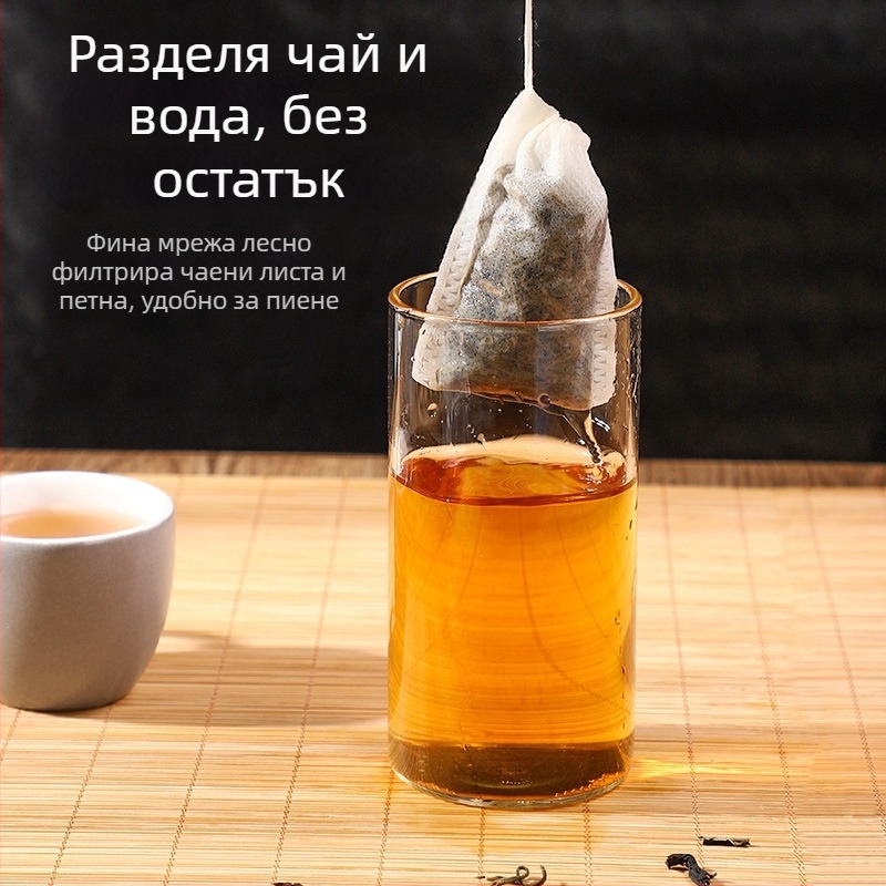 Чаени торбички от нетъкан плат, торбички за подправки и марината, еднократно използваеми торбички за билкови лекарства и за супи, високотемпературен филтър за варене на чай