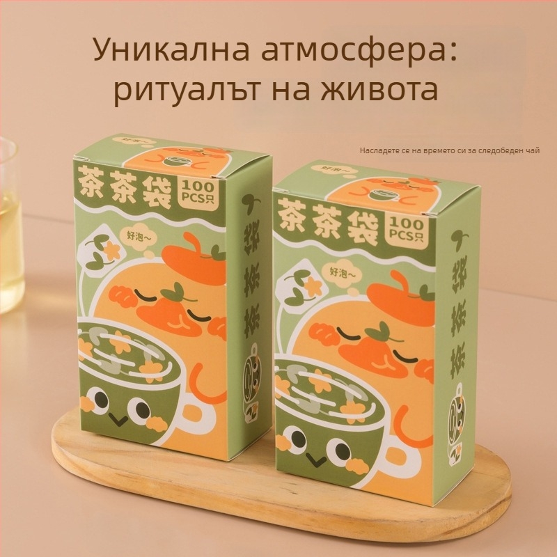 Еднократни филтър чанти за чай, хранително качество, за листен чай и домашен чай с цветя, преносими, компактни
