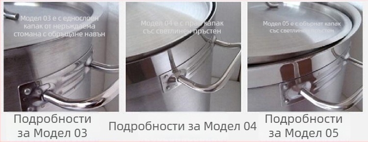 Стоманена тенджера за супа с изключително дебело дъно, 2,1–3 л, многофункционална