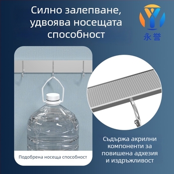 Прозрачна двустранна нанолента с мрежеста структура за силно закрепване на стени и автомобили