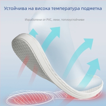 Антистатични обувки с мека подметка и удебелена PVC подметка, подходящи за безпрашни работни зони, устойчиви на висока температура, унисекс