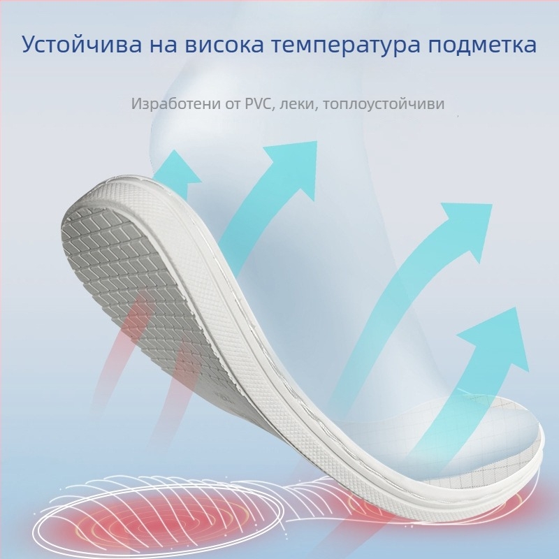Антистатични обувки с мека подметка и удебелена PVC подметка, подходящи за безпрашни работни зони, устойчиви на висока температура, унисекс