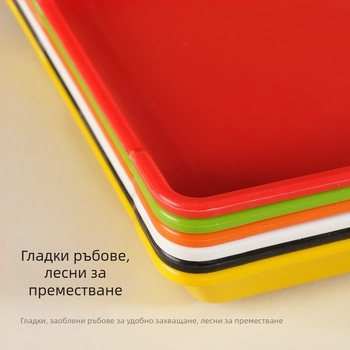 Пластмасова подложка за презентиране на барбекю шишчета и пържени шишчета, лед и поднос за подбор на съставки за гореща пот
