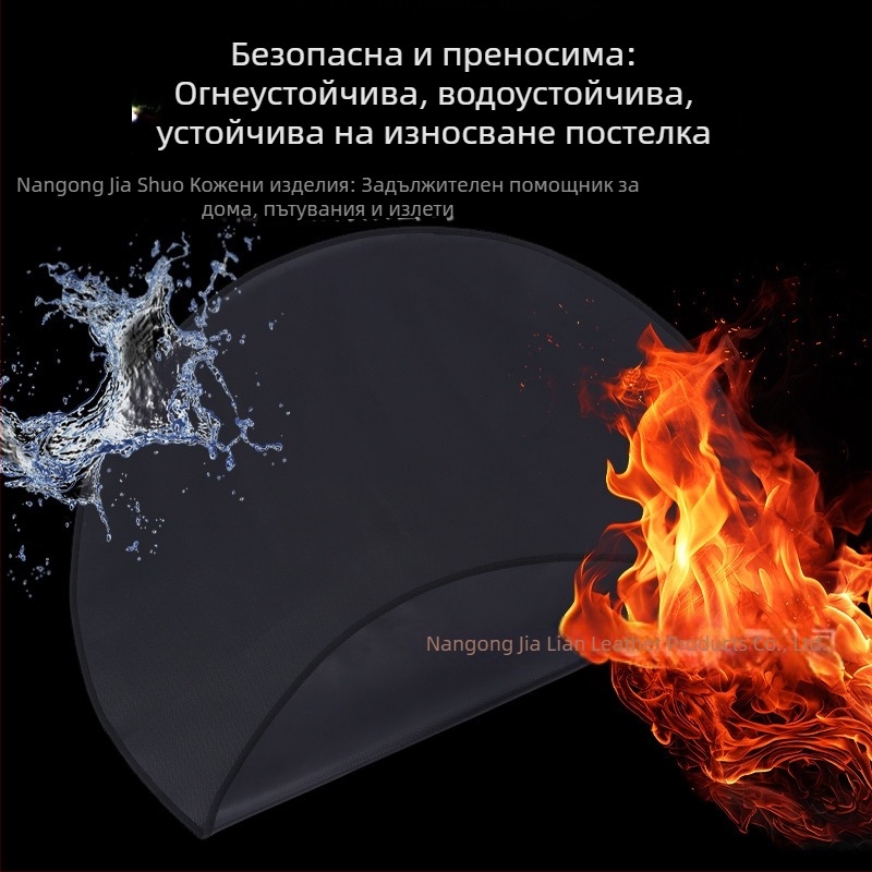 Квадратна огнеупорна подложка за пикник и барбекю на открито, устойчива на високи температури, термоизолация