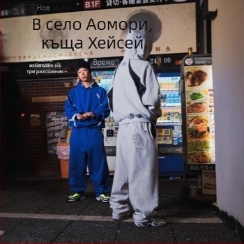Унисекс комплект суитшърт с качулка и спортни панталони - есенно-зимен модерен градски стил, японски уличен стил, свободен крой