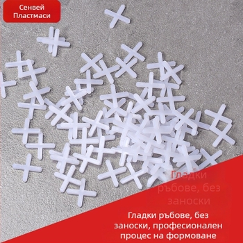 Пластмасов кръст за фуги на плочки, 1–10 мм