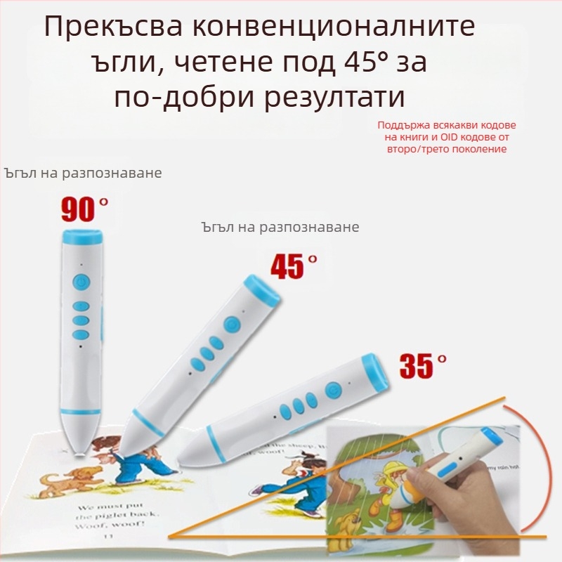 Детска четеща писалка — персонализирано решение за ранно образование с илюстрирани книги, универсална аудио-записваща писалка, OEM наличен