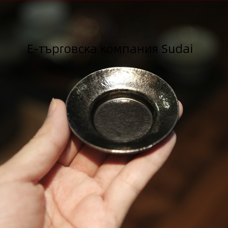 Подложки за чаши от медно-сплави, японски стил винтидж чайни чинийки, кунг-фу чай трай и основи за чаши за чайна церемония