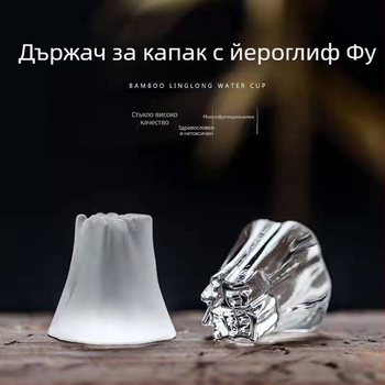 Комплект стъклени капаци за чайник, ръчно изработен стъклен чайник, кристален капак, диамантоподобни прозрачни декоративни елементи, аксесоари за чайна церемония за дома