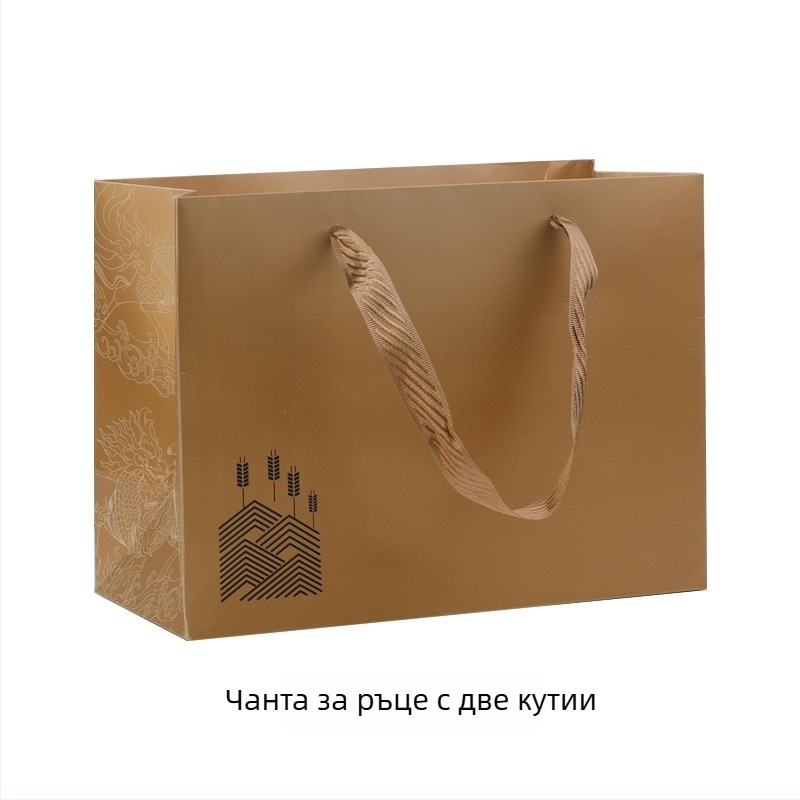 Подаръчна кутия с прозорец от картон за бутилка вино 500 ml