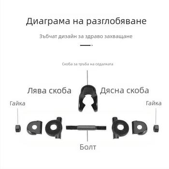 Кламп за седалка на планински велосипед със винт и конверсионен свързващ елемент