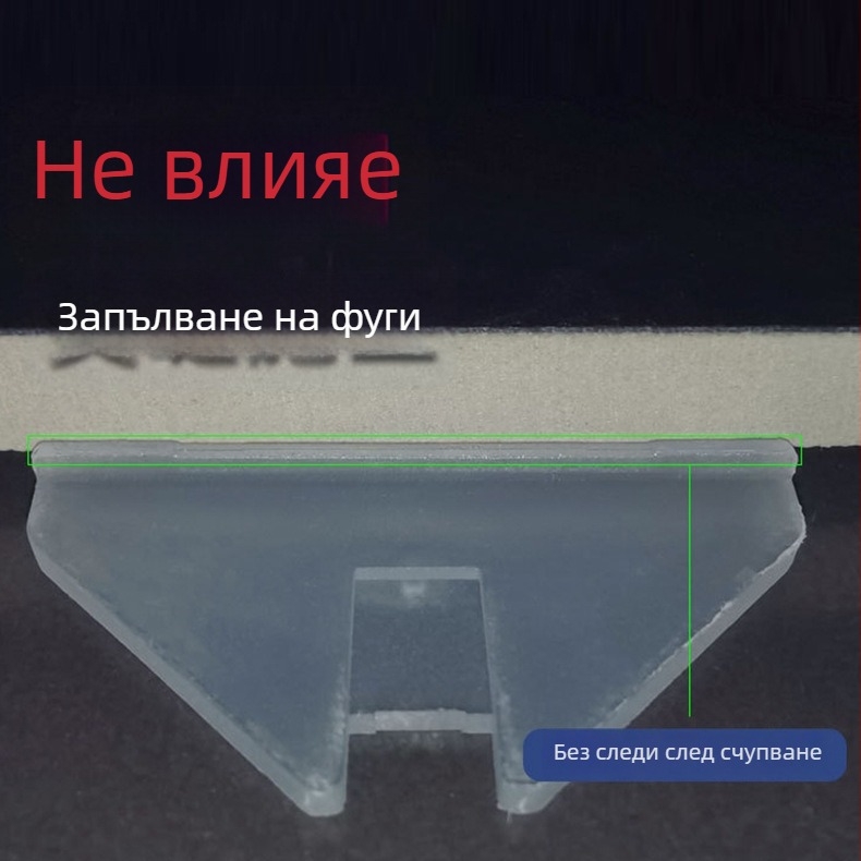 Персонализирана база за нивелиране на плочки със пластична карта за полагане и регулиране на фугите